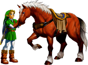 Link and Epona OoT artwork.png